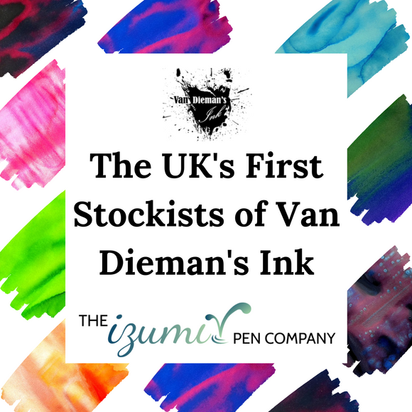 Izumi Pens are the first UK Stockists of Van Dieman's ink