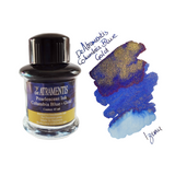 De Atramentis Pearlescent Columbia Blue - Gold - 45ml Bottled Ink