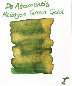 De Atramentis Pearlescent Heliogen Green - Gold 2ml Ink Sample