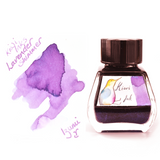 Kiwi Inks Lavender Shimmer  swatch and bottle