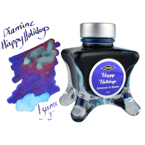 Happy Holidays ink bottle and swatch