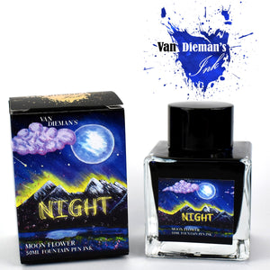 Van Dieman's Moon Flower ink bottle and box
