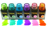 6 18ml bottles of TWSBI 1791 ink in all the available colours.