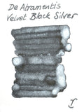 De Atramentis Pearlescent Velvet Black-Silver - 45ml Bottled Ink