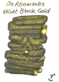 De Atramentis Pearlescent Velvet Black-Gold- 45ml Bottled Ink